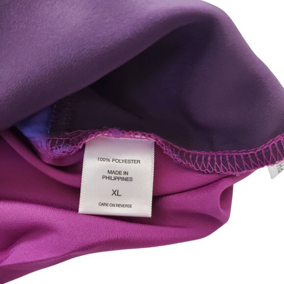 NEW YORK & CO PURPLE OMBRE DRESS TANK SIZE XL - Picture 6 of 6
